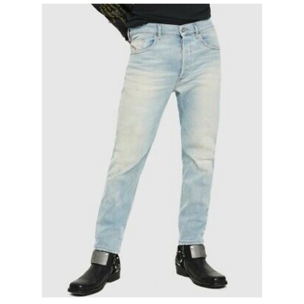 Diesel Faded Blue Men's Straight Jeans - Picture 16 of 16